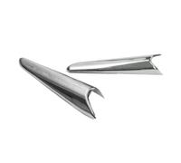 Rynplex For Mazda, for 3 M3 Axela 2017 2018, Copertura della lampada fendinebbia anteriore cromata, modanatura della palpebra del paraurti, modanatura della fendinebbia Copertura fendinebbia(2PCS-01)