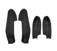 Rynplex For Nissan, for Qashqai, for J11 2016 2017 2018 Car Interior Maniglia della porta Pannello Bracciolo Copertura in pelle microfibra protettiva Rivestimento in pelle per interni auto(Black-white