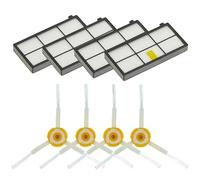 Rynplex for Roomba, for 960 900 891 800 Series Accessori Ricambi Aspirapolvere Kit di rifornimento Spazzola Laterale in Gomma Filtro HEPA Kit di Accessori per aspirapolvere Robot(FHong)