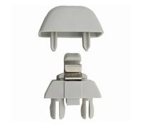 Rynplex Gancio for clip di fissaggio supporto visiera parasole grigio 2 pezzi, for VW, Passat, for Polo Up!, for Skoda, for Citigo Rapid 2012-2015 Seat MII 6RD857561 6R0857561 Clip per visiera paraso
