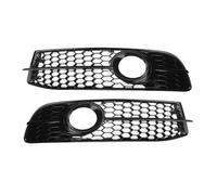 Rynplex Griglia di copertura della lampada della luce fendinebbia del paraurti anteriore dell'auto, nera, for, for A6 C6 per, 2008-2011 4F0807681Q01C 4F0807681Q02C Copertura fendinebbia(Schwarz)