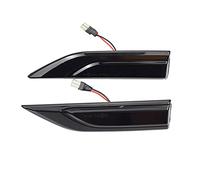 Rynplex Indicatore di direzione dinamico for parafango laterale, for VW, for Volkswagen, T6 Transporter, for Multivan, for Caddy, 2016-2019 Spia luminosa per auto(Dynamic Smoked Black)