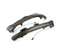 Rynplex Indicatore sequenziale specchietto laterale indicatore di direzione dinamico 2 pezzi, for Volkswagen, for VW, for Golf MK7, for 7 GTI R GTD for R-Line, for Touran Spia luminosa per auto