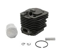 Rynplex Kit cilindro e pistone for motosega da 39 mm, pistone 3800, 38 cc, kit cilindro 38 cc e pistone Pistone per motosega