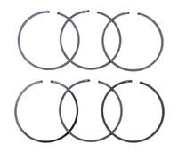 Rynplex Kit Fasce Elastiche 6 Pezzi/Lotto 45 mm x 1,2, for Parte di Ricambio for Motosega Husqvarna 353 350 537253002 Anello del pistone della Motosega