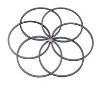 Rynplex Kit Fasce Elastiche da 6 Pezzi 47 mm x 1,5, for Husqvarna 455 455E 460, for Pezzo di Ricambio for Motosega Rancher Anello del pistone della Motosega