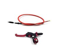 Rynplex Kit frizione idraulica for moto, leva cilindro principale, tubo flessibile for olio, maniglia pieghevole regolabile, accessori universali, per Cavo frizione per moto(Rot)
