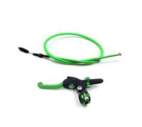 Rynplex Kit frizione idraulica for moto, leva cilindro principale, tubo flessibile for olio, maniglia pieghevole regolabile, accessori universali, per Cavo frizione per moto(Green)