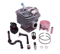 Rynplex Kit pistone Cilindro da 48 mm, for STIHL, MS360 036 034 Valvola di decompressione aspirazione Linea Filtro Olio combustibile Motosega Sostituisci Parte Kit di ricostruzione del Motore