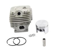 Rynplex Kit pistone cilindro da 52 mm, for motosega STIHL, MS381 1119 020 1204 Kit pistone motore per attrezzi da giardino