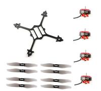 Rynplex Kit telaio Crux3 con elica 3 pollici e stuzzicadenti 115 mm 3018 EX1202.5 KV6400 1-2S acing Drone Componenti per l'installazione di droni aerei
