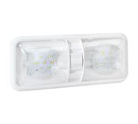 Rynplex Luce 12V LED Luci Soffitto Doppia Cupola Lampada Illuminazione Interna Auto, for Camper Rimorchio Barca Luce di lettura per cupola interna dell'auto
