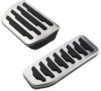 Rynplex Pedale Pad, for Land, for Rover, for Freelander 2 LR2 2008 2009 2010 2011 2012 2013 2014 Carburante Acceleratore Freno Pedali Piastra Pad Copertura Pedale della frizione(BLACK AT 2piece)