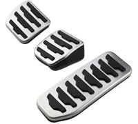 Rynplex Pedale Pad, for Land, for Rover, for Freelander 2 LR2 2008 2009 2010 2011 2012 2013 2014 Carburante Acceleratore Freno Pedali Piastra Pad Copertura Pedale della frizione(BLACK MT 3piece)