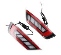 Rynplex Riflettore paraurti posteriore 2 pezzi, per Ford, per Focus 2 Mk2, Hatchback, per Ecosport, Escape, per Kuga 2009-2020 Fanale posteriore pannello rosso paraurti auto