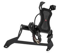 Rynplex Supporto for telefono for moto, for Adv 150, for Adv150 2019 2020 Supporto for staffa di navigazione Supporto for telefono cellulare Supporto for piastra GPS Supporto per telefono da moto(BLAC