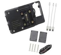 Rynplex Supporto for telefono GPS Moto, for Aprilia, for TUAREG 660 2022 Supporto for piastra di navigazione GPS for telefono da moto senza fili e con ricarica USB Supporto per telefono da moto(BLACK