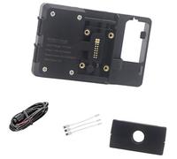 Rynplex Supporto for telefono GPS Moto, for NMAX 155, for NMAX 125 2015-2020 Supporto for supporto di navigazione for telefono GPS for moto con ricarica wireless USB Supporto per telefono da moto(BLAC