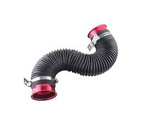 Rynplex Tubo di aspirazione dell'aria multi flessibile universale ad alte prestazioni da 76 mm all'ingrosso Filtro aria abitacolo per auto(Rot)