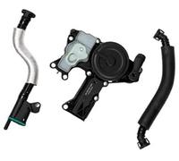 Rynplex Valvola PCV Separatore Olio Motore Valvola di Sfiato Basamento con Kit Tubo Sfiato Valvola Compatibile con A4 A5 A6 Quattro Q3 Q5, for ALLROAD, 2012-2018 2.0T 06H103495AE 06H103495J 06H103495A