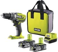 Ryobi 18V One+ Trapano Avvitatore senza Fili + 2 Batterie X 1,5Ah +Borsa +Carica