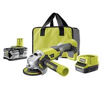Smerigliatrice a Batteria 18V Ryobi R18AG-140S 115mm con Batteria 4.0Ah e Carica