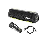 RYOBI - Altoparlante Bluetooth senza fili a 4 Volt - Portatile e impermeabile (IP67) - Batteria USB al litio da 2 Ah - RS4-120G