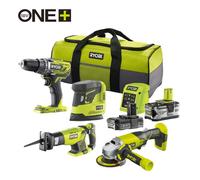 RYOBI Combo 18V R18CK4E-242S R18DD3 R18PS RRS1801 R18AG