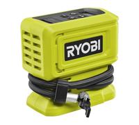 Ryobi Compressore ad Alta Pressione a Batteria 18V ONE+, Compressore ad Aria per Gonfiaggio Rapido di Pneumatici e Palloni, Include Ago, Adattatore e Ugello, Batteria Non Inclusa, RPI18-0
