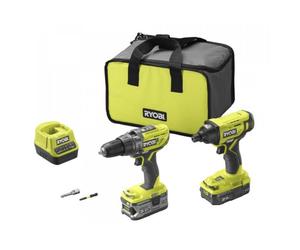 RYOBI DUO TRAPANO E AVVITATORE R18PDID2-252S