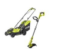 Ryobi Kit Rasaerba OLM1833B Tagliabordi OLT1832 Batteria 18V ONE+ (Solo Corpo)