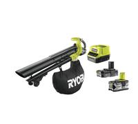 Ryobi OBV18 Soffiatore Aspiratore Brushless Batteria 18V ONE+ Kit (2.0 + 4.0)Ah