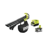 Ryobi OBV18 Soffiatore Aspiratore Brushless Batteria 18V ONE+ Kit 4.0 Ah