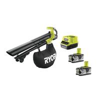 Ryobi OBV18 Soffiatore Aspiratore Brushless Batteria 18V ONE+ Kit 4.0 Ah