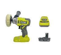 RYOBI PBF102KN 18 V cordless 7,6 cm, set lucidatrice dettaglio/smerigliatrice a velocità variabile, con batteria (1) e caricabatterie, confezione grande