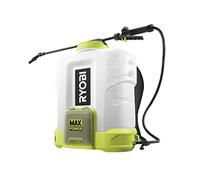 Ryobi Pompa Irroratrice Spalleggiata a Batteria 36V MAX POWER, Serbatoio 15 L, Pressione 1,3-6,4 Bar, Portata 36-150 L/h, 4 Ugelli Inclusi, Solo Corpo Macchina, RY36BPSA-0