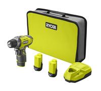 Ryobi R12DD-220S Trapano avvitatore a batteria 12V, 2 velocità, 2 batterie da 2.0Ah