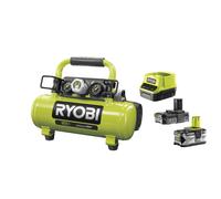 Ryobi R18AC-0 Compressore Aria Batteria 18V ONE+ 3.8 Litri 8.3 Bar (2.0 + 4.0)Ah