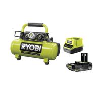 Ryobi R18AC-0 Compressore Aria Batteria 18V ONE+ 3.8 Litri 8.3 Bar Kit 2.5 Ah