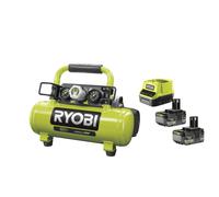 Ryobi R18AC-0 Compressore Aria Batteria 18V ONE+ 3.8 Litri 8.3 Bar Kit 2x5.0 Ah