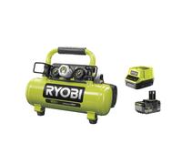 Ryobi R18AC-0 Compressore Aria Batteria 18V ONE+ 3.8 Litri 8.3 Bar Kit 5.0 Ah
