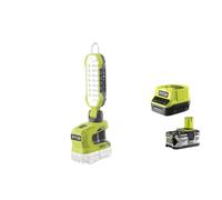 Ryobi R18ALP-0 Torcia Batteria 18V ONE+ 18 LED 900 Lumens 6m 5700K Kit 4.0 Ah