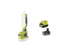 Ryobi R18ALP-0 Torcia Batteria 18V ONE+ 18 LED 900 Lumens 6m 5700K Kit 5.0 Ah