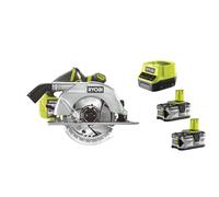 Ryobi R18CS-0 Sega Circolare Batteria 18V ONE+ 165mm 52mm 4700 rpm Kit 2x4.0 Ah