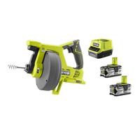 Ryobi R18DA-0 Sturatubi Batteria 18V ONE+ Max Ø50mm Testa Ø16mm 7.6m Kit 2x4.0Ah