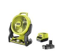 Ryobi R18F-0 Ventilatore Batteria 18V ONE+ 850m3/h 930/1600/1900 rpm Kit 2.0 Ah