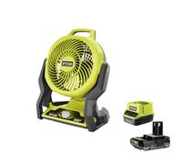 Ryobi R18F-0 Ventilatore Batteria 18V ONE+ 850m3/h 930/1600/1900 rpm Kit 2.5 Ah