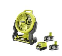 Ryobi R18F-0 Ventilatore Batteria 18V ONE+ 850m3/h 930/1600/1900 rpm Kit 2x4.0Ah