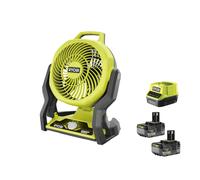 Ryobi R18F-0 Ventilatore Batteria 18V ONE+ 850m3/h 930/1600/1900 rpm Kit 2x5.0Ah
