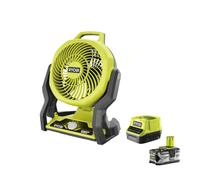 Ryobi R18F-0 Ventilatore Batteria 18V ONE+ 850m3/h 930/1600/1900 rpm Kit 4.0 Ah